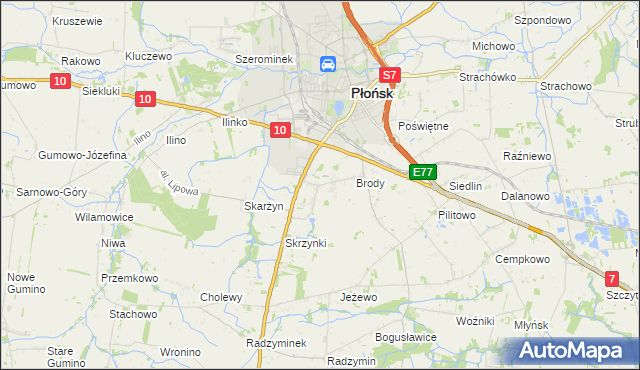 mapa Bońki, Bońki na mapie Targeo