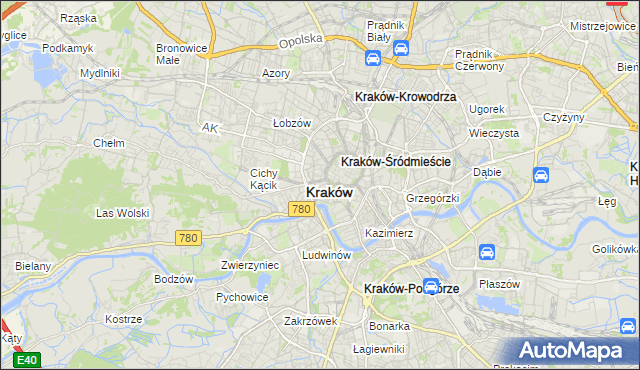 mapa Nowy Świat gmina Kraków, Nowy Świat gmina Kraków na mapie Targeo