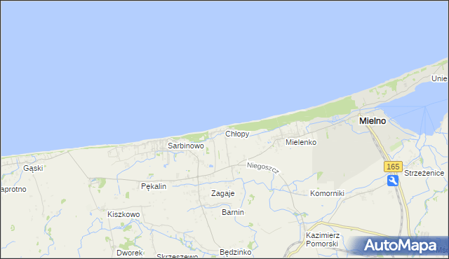 mapa Chłopy, Chłopy na mapie Targeo