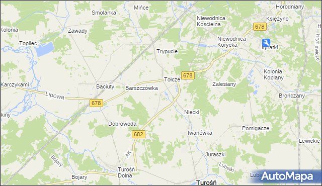 mapa Markowszczyzna, Markowszczyzna na mapie Targeo