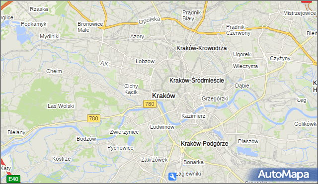 mapa Nowy Świat gmina Kraków, Nowy Świat gmina Kraków na mapie Targeo