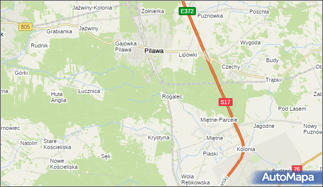 mapa Rogalec, Rogalec na mapie Targeo