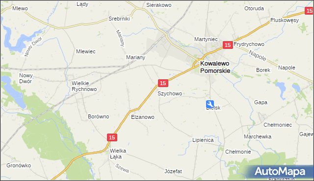 mapa Szychowo, Szychowo na mapie Targeo