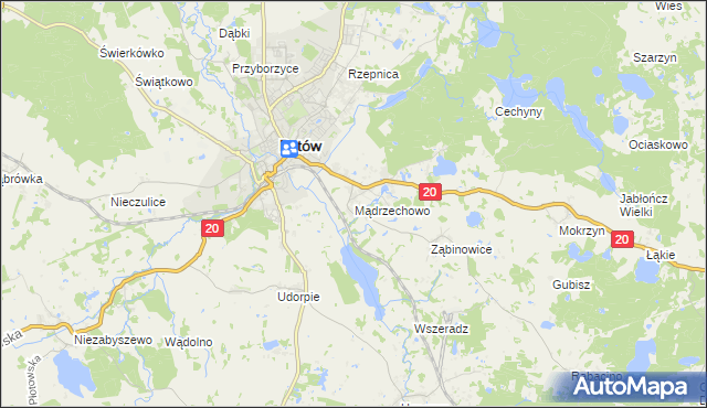 mapa Mądrzechowo, Mądrzechowo na mapie Targeo