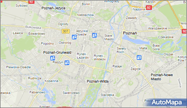 mapa Rynek Wildecki, Rynek Wildecki na mapie Targeo