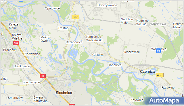 mapa Gajków, Gajków na mapie Targeo