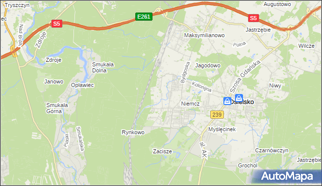 mapa Jagodowo Leśniczówka, Jagodowo Leśniczówka na mapie Targeo