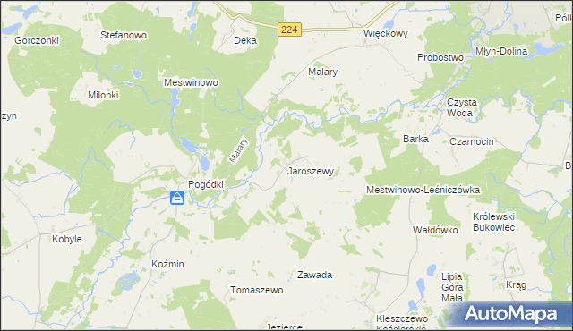 mapa Jaroszewy, Jaroszewy na mapie Targeo