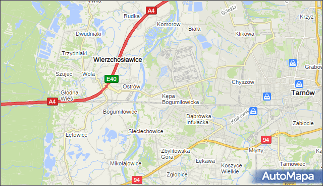 mapa Kępa Bogumiłowicka, Kępa Bogumiłowicka na mapie Targeo