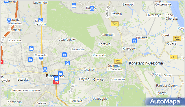 mapa Kierszek, Kierszek na mapie Targeo
