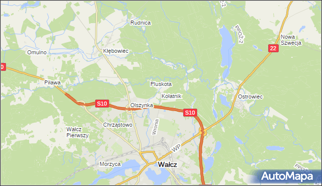 mapa Kołatnik, Kołatnik na mapie Targeo