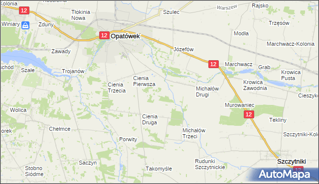 mapa Michałów Czwarty, Michałów Czwarty na mapie Targeo