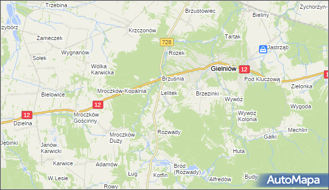 mapa Snarki, Snarki na mapie Targeo