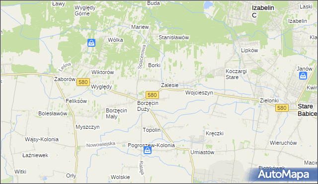 mapa Wierzbin, Wierzbin na mapie Targeo