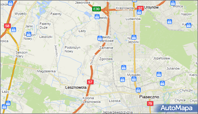 mapa Zgorzała, Zgorzała na mapie Targeo