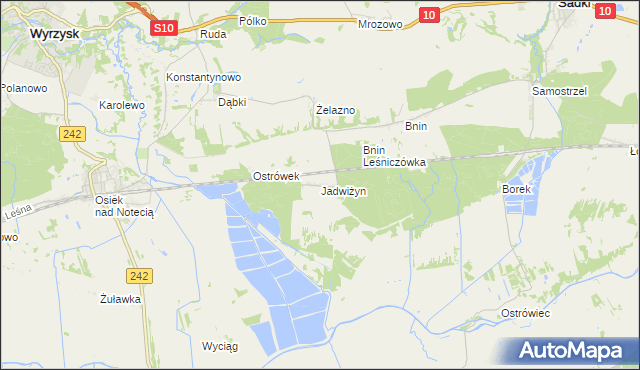 mapa Jadwiżyn gmina Sadki, Jadwiżyn gmina Sadki na mapie Targeo