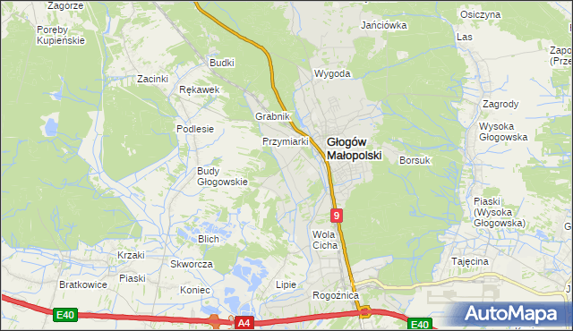 mapa Zabajka, Zabajka na mapie Targeo