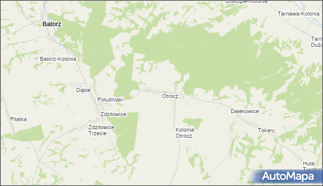 mapa Otrocz, Otrocz na mapie Targeo