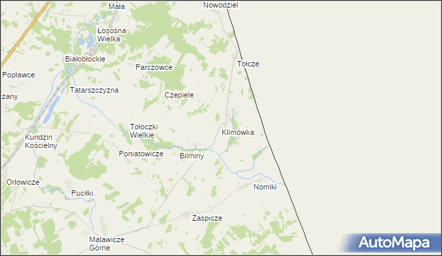 mapa Klimówka, Klimówka na mapie Targeo