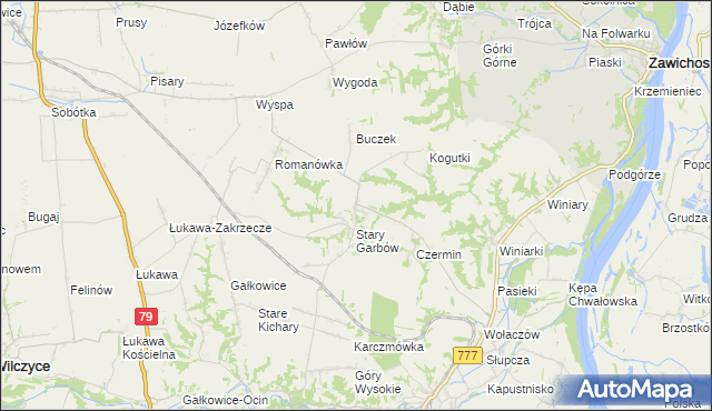 mapa Nowy Garbów, Nowy Garbów na mapie Targeo