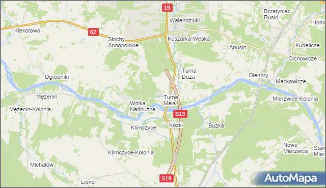 mapa Turna Mała, Turna Mała na mapie Targeo