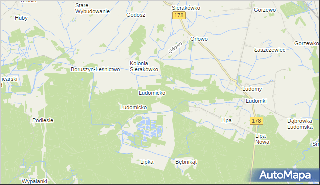 mapa Chlebowo gmina Ryczywół, Chlebowo gmina Ryczywół na mapie Targeo