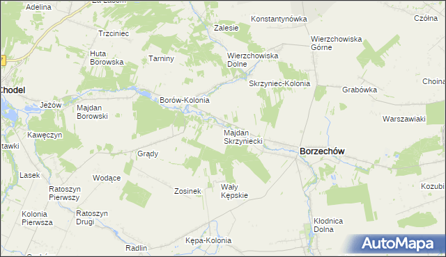 mapa Majdan Skrzyniecki, Majdan Skrzyniecki na mapie Targeo