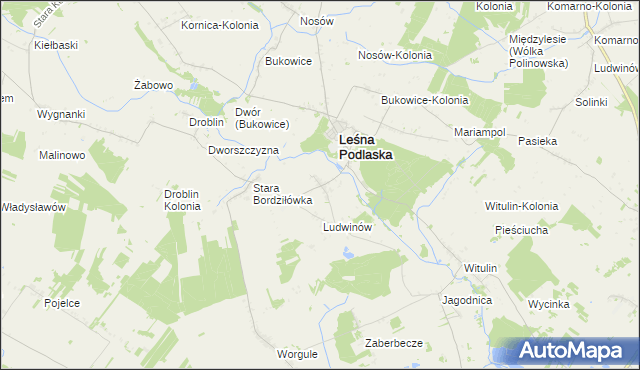 mapa Nowa Bordziłówka, Nowa Bordziłówka na mapie Targeo