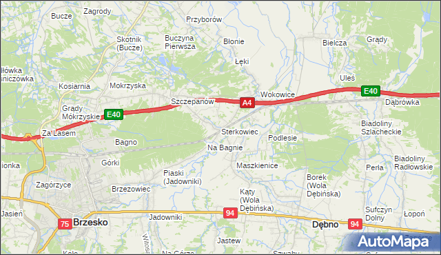 mapa Sterkowiec, Sterkowiec na mapie Targeo