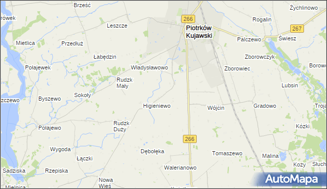 mapa Szewce gmina Piotrków Kujawski, Szewce gmina Piotrków Kujawski na mapie Targeo