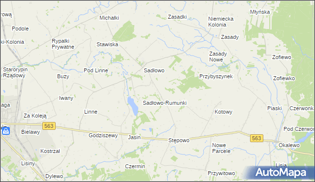 mapa Nowe Sadłowo, Nowe Sadłowo na mapie Targeo