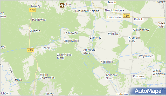 mapa Annopole Stare, Annopole Stare na mapie Targeo