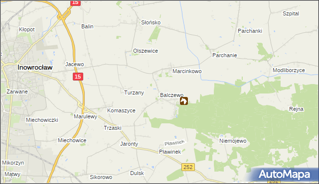 mapa Balczewo, Balczewo na mapie Targeo