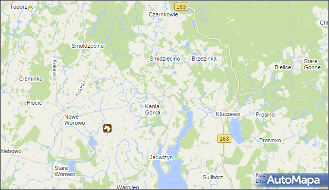 mapa Bolegorzyn, Bolegorzyn na mapie Targeo