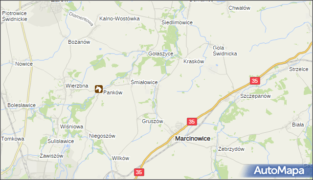 mapa Klecin, Klecin na mapie Targeo