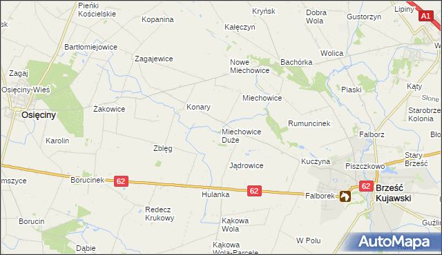 mapa Miechowice Duże, Miechowice Duże na mapie Targeo