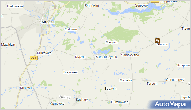 mapa Samsieczynek, Samsieczynek na mapie Targeo