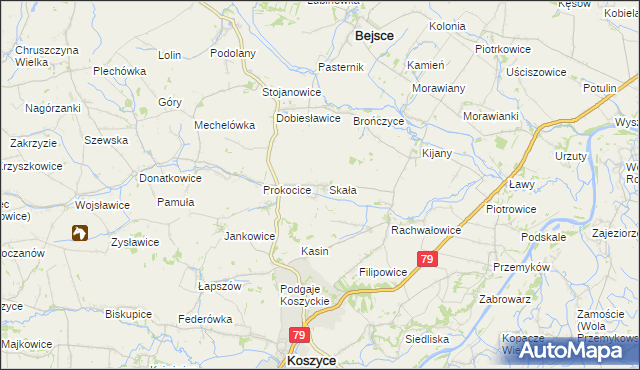 mapa Sędziszowice, Sędziszowice na mapie Targeo
