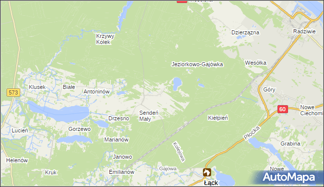 mapa Sendeń Duży, Sendeń Duży na mapie Targeo