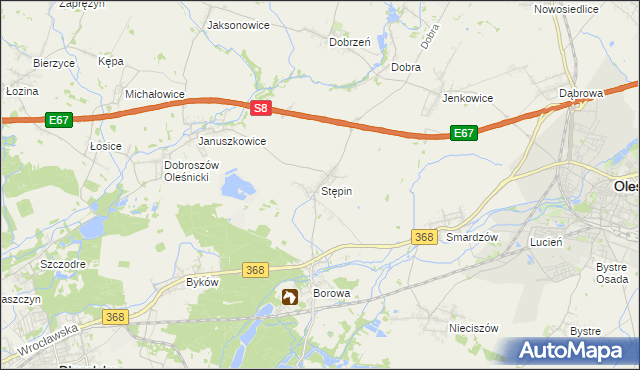 mapa Stępin, Stępin na mapie Targeo