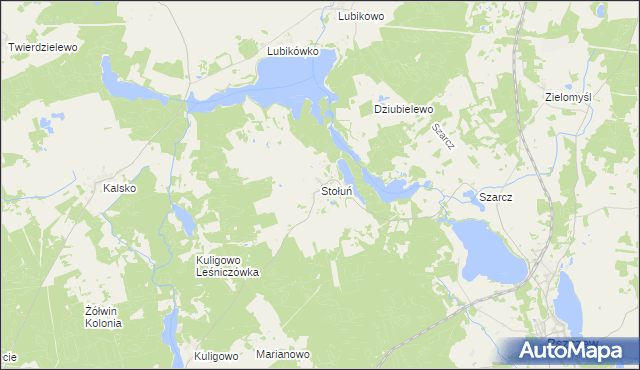 mapa Stołuń, Stołuń na mapie Targeo