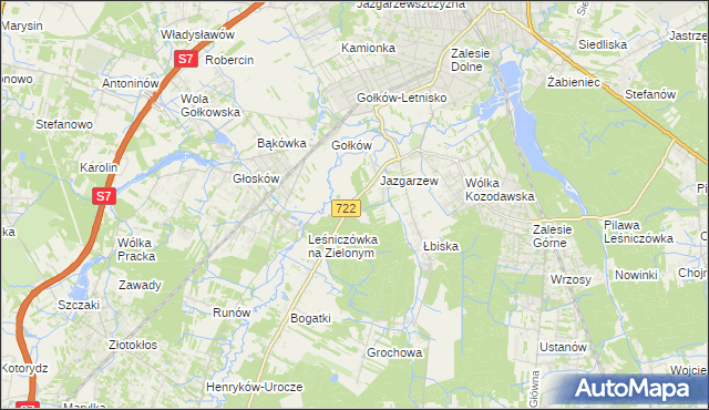 mapa Wólka Pęcherska, Wólka Pęcherska na mapie Targeo