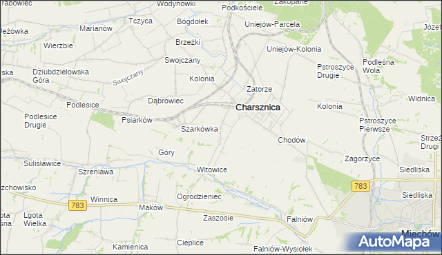 mapa Ciszowice, Ciszowice na mapie Targeo