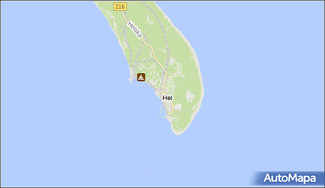 mapa Hel, Hel na mapie Targeo