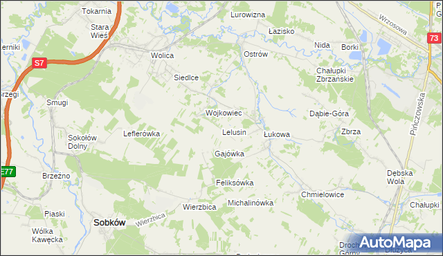 mapa Lelusin, Lelusin na mapie Targeo