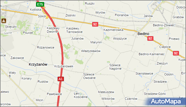 mapa Szewce-Walentyna, Szewce-Walentyna na mapie Targeo