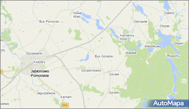 mapa Buk Góralski, Buk Góralski na mapie Targeo