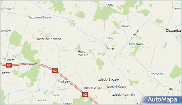 mapa Pióry-Pytki, Pióry-Pytki na mapie Targeo