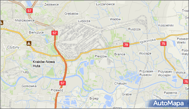 mapa Pleszów, Pleszów na mapie Targeo