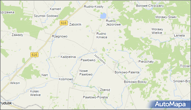 mapa Jastrzębiec gmina Czernice Borowe, Jastrzębiec gmina Czernice Borowe na mapie Targeo